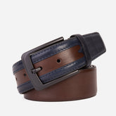 The Neiva Navy\/Brown Leather Belt