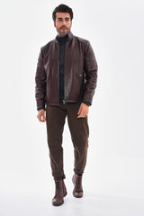 The Varden Chocolate Brown Leather Jacket
