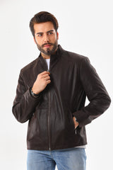 The Varden Brown Leather Jacket