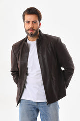 The Varden Brown Leather Jacket