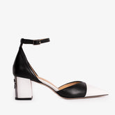 The Noella Black Leather Sandal