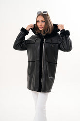 The Belluna Black Shearling Jacket