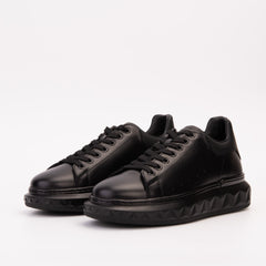 The Linq Black Leather Sneaker
