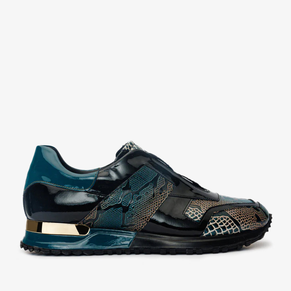 The Milano Snk Green Leather Sneaker