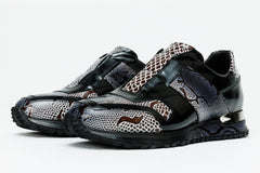 The Milano Snk Black White Leather Sneaker