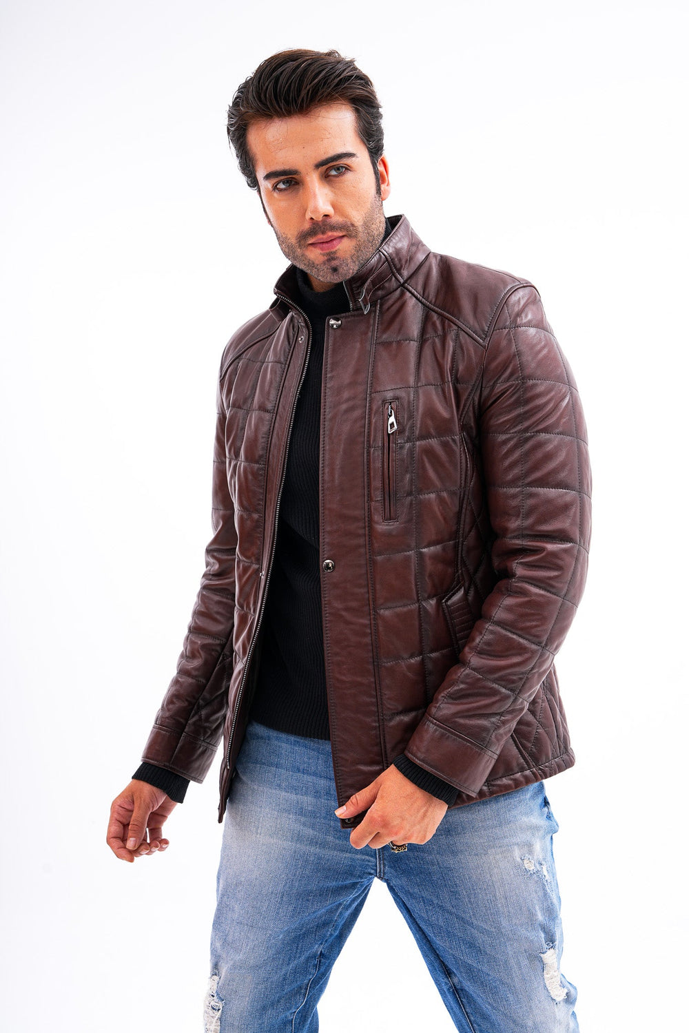 The Modena Quilted Leather Jacket