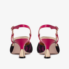 The Bali Fuchsia Leather Slingback Sandal