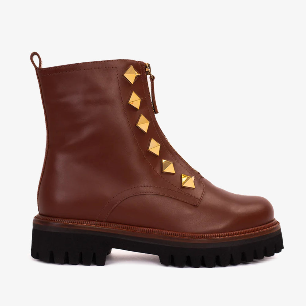 The Ottawa Brown Leather Ankle Boot