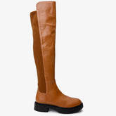 The Harmony Belle Tan Leather Knee High Boot