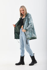 The Sage Olive Green Leather Jacket