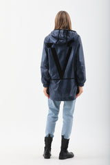 The Vega Navy Reversible Leather Jacket
