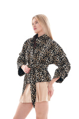The Odessa Leopard Leather Jacket