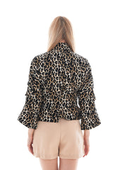 The Odessa Leopard Leather Jacket