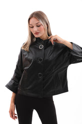 The Odessa Black Leather Jacket
