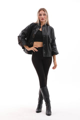 The Odessa Black Leather Jacket