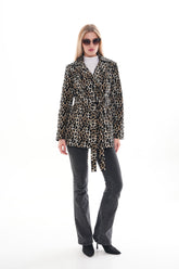 Sienna Abstract Art Leather Jacket – Leopard Edition