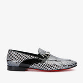 The Milano Black\/White Shoe Bit Loafer shoe
