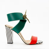 The Bloke Ankle Strap Multicolor Leather Sandal