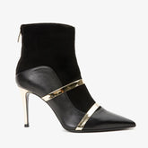 The Manila Black Leather Ankle Boot