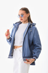 The Polar Blue Leather Jacket