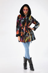 The Prisma Multicolor Leather Jacket