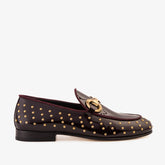 The Jupiter Shoe Burgundy Spike Leather Bit Dress Loafer Limited Edition Shoe