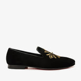 The Lazio Shoe Black Suede Slip-on Loafer Shoe