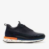 The Milford Navy Blue Leather Sneaker