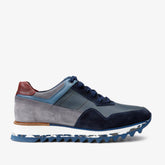The Hoskova Navy Blue Leather Sneaker