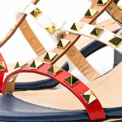 The Nejapa Multicolor Multi Strap Leather Sandal