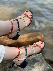 The Nejapa Multicolor Multi Strap Leather Sandal