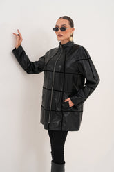 The Prado Reversible Black Leather Leather Jacket