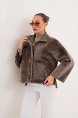 The Geneva Reversible Shearling Leather Jacket