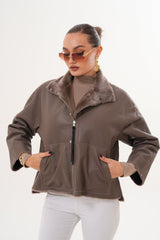 The Geneva Reversible Shearling Leather Jacket