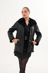 The Ava Reversible Shearling Leather Jacket