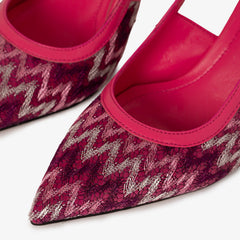 The Napoli Fuchsia Leather Slingback Sandal