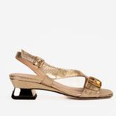 The Iconic Gold Leather Sandal