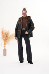 The Panthera Reversible Leopard Shearling Leather Jacket
