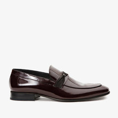 The Dodoma Burgundy Patent Leather Loafer Shoe