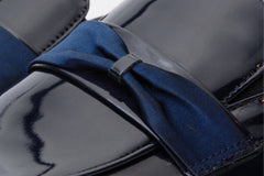 The Dodoma Navy Patent Leather Loafer Shoe
