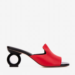 The Tory Red Leather Sandal
