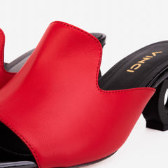 The Tory Red Leather Sandal