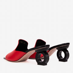 The Tory Red Leather Sandal