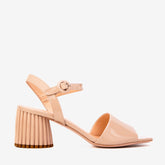 The Bamba Cream Patent Leather Sandal