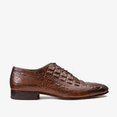 The Randor Brown Crocodile Leather Oxford Shoe