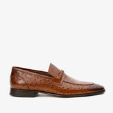 The Johannesburg Brown Leather Dress Loafer Shoe