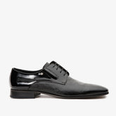 The San Severo Black Patent Leather Derby Shoe