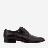 The Porto Alegre Black Leather Derby Shoe