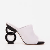 The Cymmer White Leather Sandal