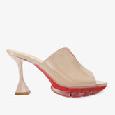 The Caratal Cream Patent Leather Sandal